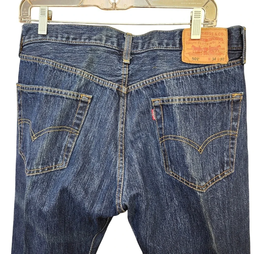 Vintage Levi's 501 XX‎ button-fly Straight-fit Y2K Egypt Sz 34×30